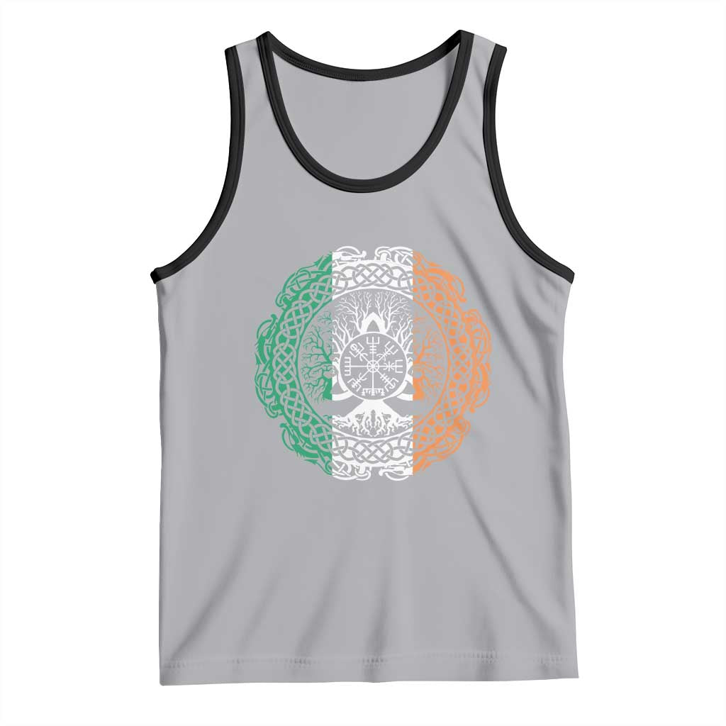 Norse Gaels Viking Yggdrasil Awe Tree Tank Top Irish St Patricks Day TS11 Athletic Heather Black Print Your Wear
