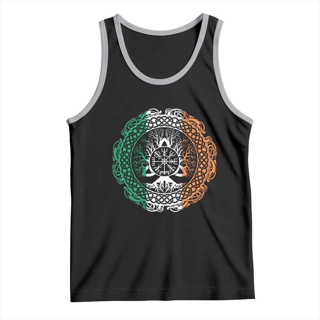 Norse Gaels Viking Yggdrasil Awe Tree Tank Top Irish St Patricks Day TS11 Black Athletic Heather Print Your Wear