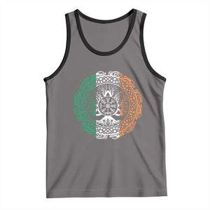 Norse Gaels Viking Yggdrasil Awe Tree Tank Top Irish St Patricks Day TS11 Deep Heather Black Print Your Wear