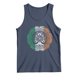 Norse Gaels Viking Yggdrasil Awe Tree Tank Top Irish St Patricks Day TS11 Navy Print Your Wear