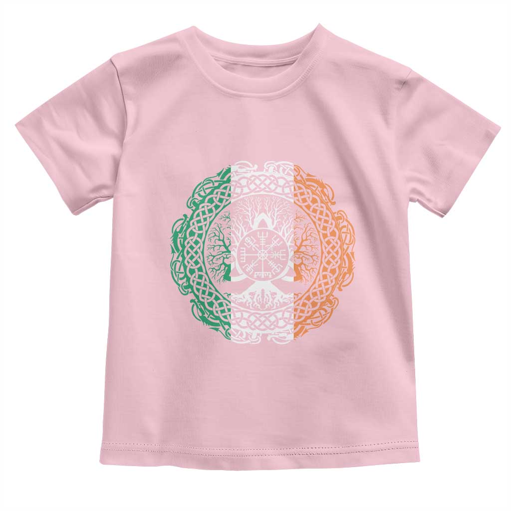 Norse Gaels Viking Yggdrasil Awe Tree Toddler T Shirt Irish St Patricks Day TS11 Light Pink Print Your Wear