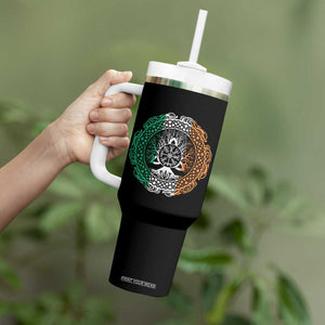 Norse Gaels Viking Yggdrasil Awe Tree Tumbler With Handle Irish St Patricks Day TS11 Print Your Wear