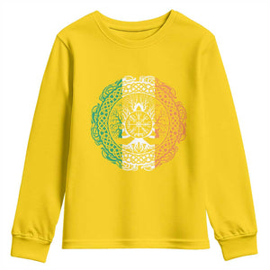 Norse Gaels Viking Yggdrasil Awe Tree Youth Sweatshirt Irish St Patricks Day TS11 Daisy Print Your Wear