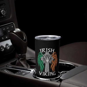 Irish Viking Tumbler Cup Vintage Shamrock Celtic Viking Skull TS11 Print Your Wear