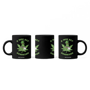 Funny St Patrick's Day Cannabis Weed Coffee Mug A Wee Bit Highrish Shamrock TS11 Print Your Wear