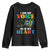 I Am His Voice He Is My Heart Youth Sweatshirt Autism Awareness Puzzle Piece TS11 Black Print Your Wear