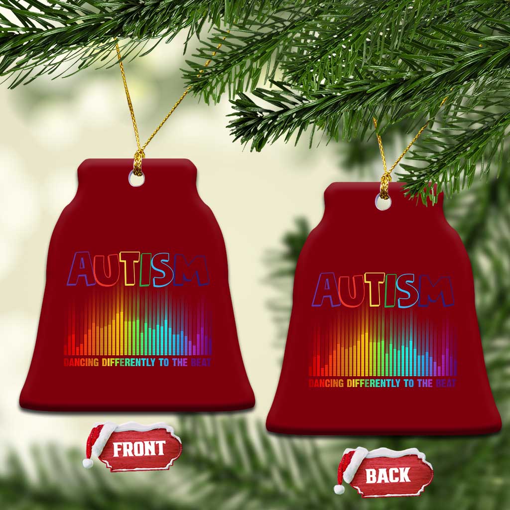 Autism Awareness Ceramic Ornament Autism Dancing Differently To The Beat TS11 Print Your Wear