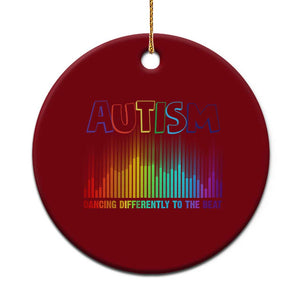 Autism Awareness Ceramic Ornament Autism Dancing Differently To The Beat TS11 1pc Red Print Your Wear