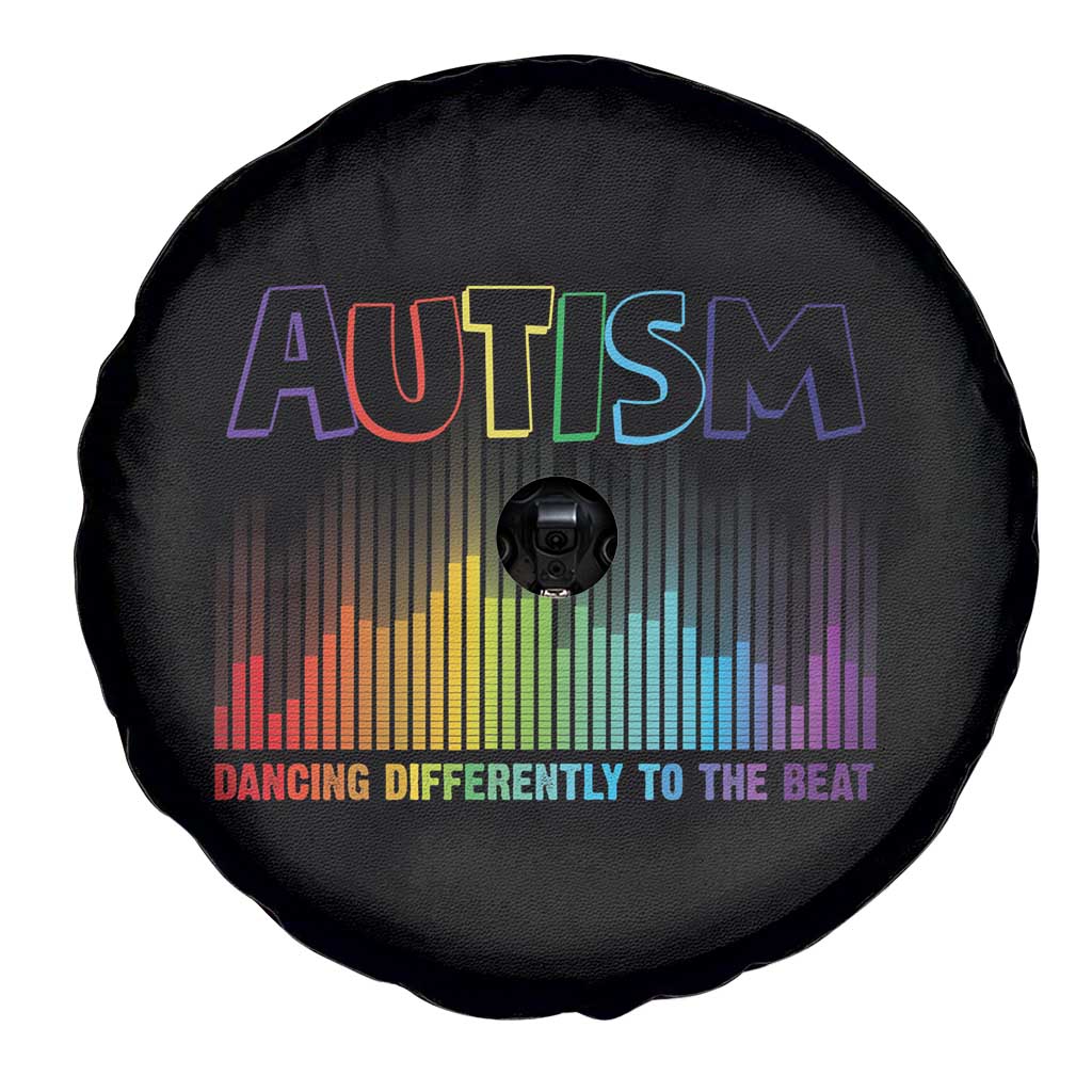 Autism Awareness Spare Tire Cover Autism Dancing Differently To The Beat TS11 Print Your Wear