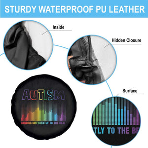 Autism Awareness Spare Tire Cover Autism Dancing Differently To The Beat TS11 Print Your Wear