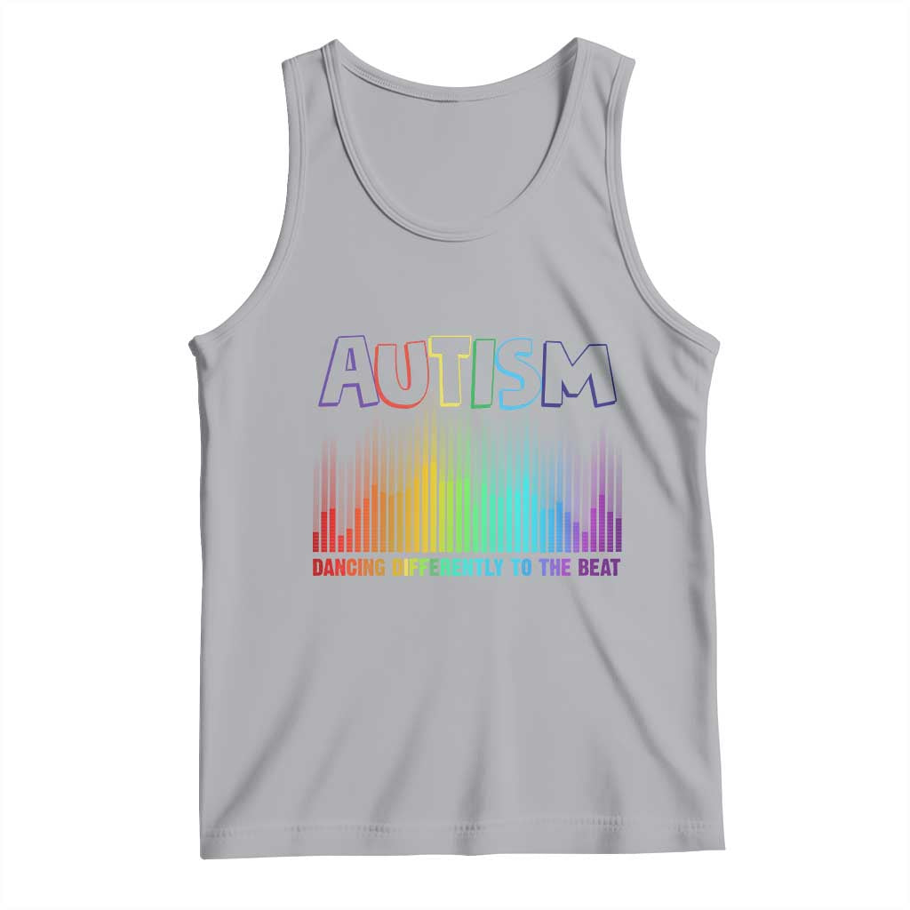 Autism Awareness Tank Top Autism Dancing Differently To The Beat TS11 Athletic Heather Print Your Wear