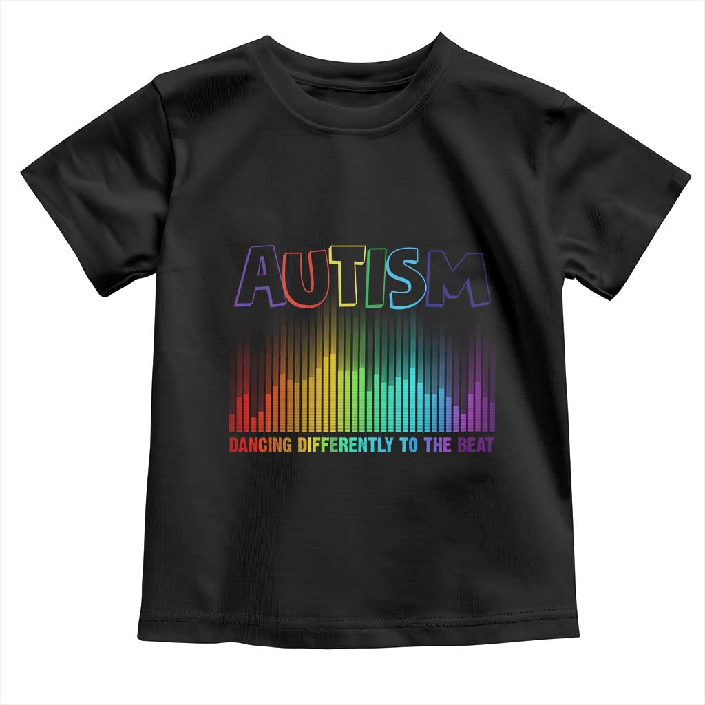 Autism Awareness Toddler T Shirt Autism Dancing Differently To The Beat TS11 Black Print Your Wear