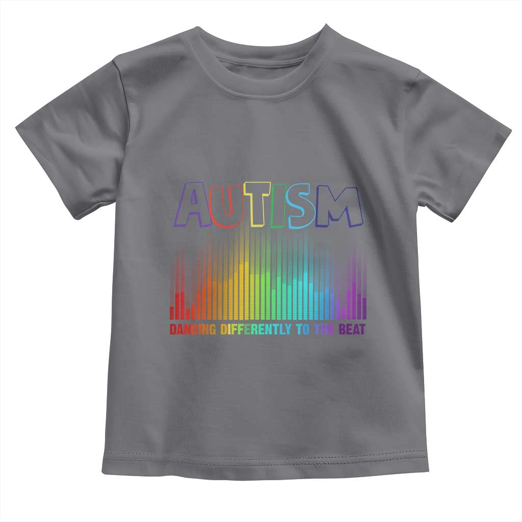 Autism Awareness Toddler T Shirt Autism Dancing Differently To The Beat TS11 Charcoal Print Your Wear