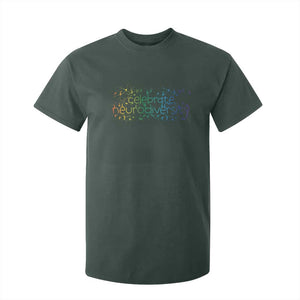 Celebrate Neurodiversity T Shirt For Kid Autism Awareness ASD ADHD Mental Health TS11 Dark Forest Green Print Your Wear