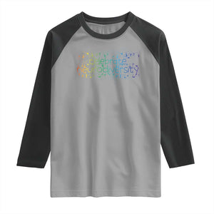 Celebrate Neurodiversity Raglan Shirt Autism Awareness ASD ADHD Mental Health TS11 Sport Gray Black Print Your Wear
