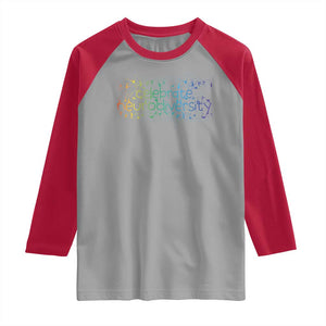 Celebrate Neurodiversity Raglan Shirt Autism Awareness ASD ADHD Mental Health TS11 Sport Gray Red Print Your Wear