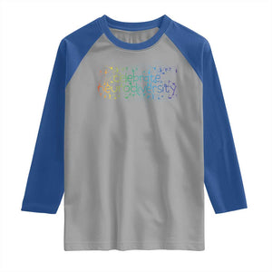 Celebrate Neurodiversity Raglan Shirt Autism Awareness ASD ADHD Mental Health TS11 Sport Gray Royal Print Your Wear