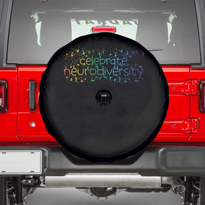 Celebrate Neurodiversity Spare Tire Cover Autism Awareness ASD ADHD Mental Health TS11 Black Print Your Wear