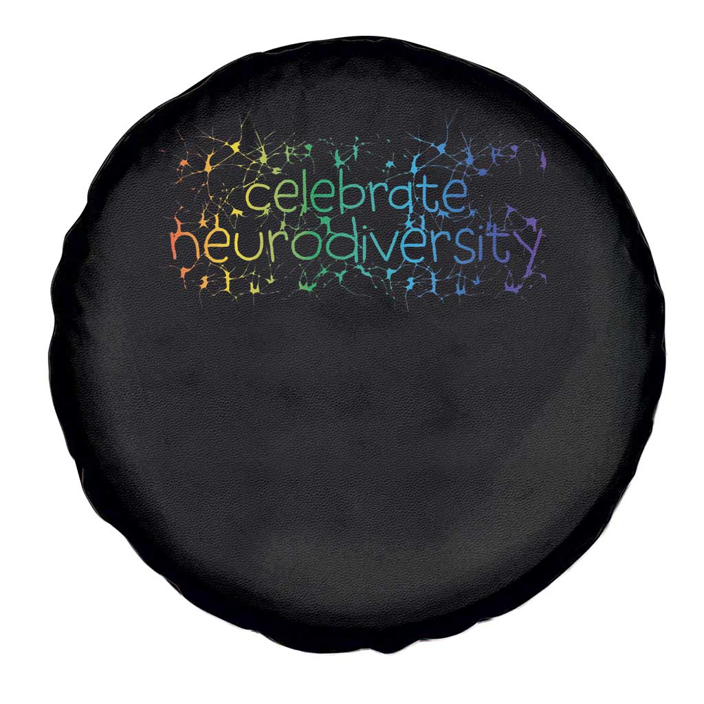 Celebrate Neurodiversity Spare Tire Cover Autism Awareness ASD ADHD Mental Health TS11 Print Your Wear