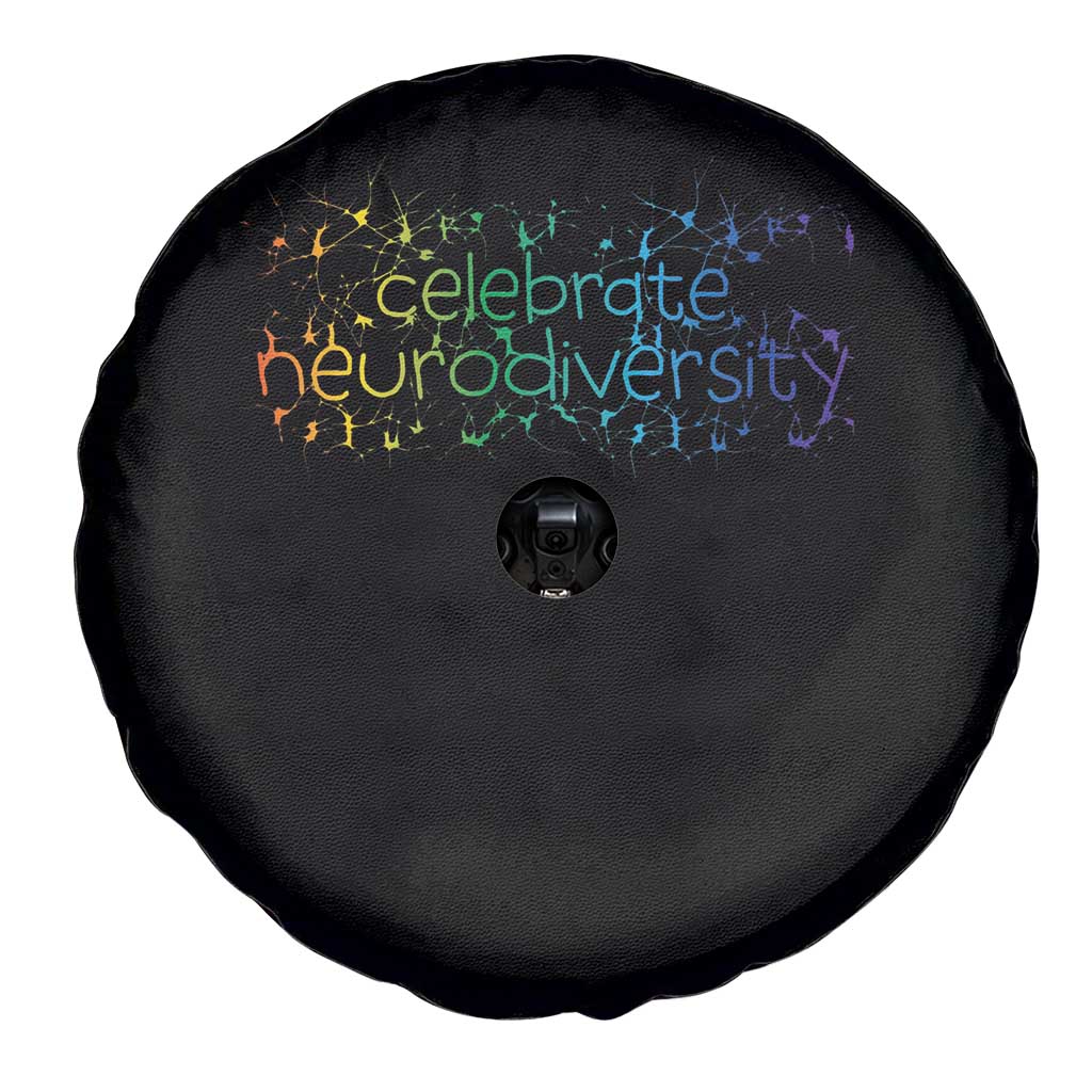 Celebrate Neurodiversity Spare Tire Cover Autism Awareness ASD ADHD Mental Health TS11 Print Your Wear