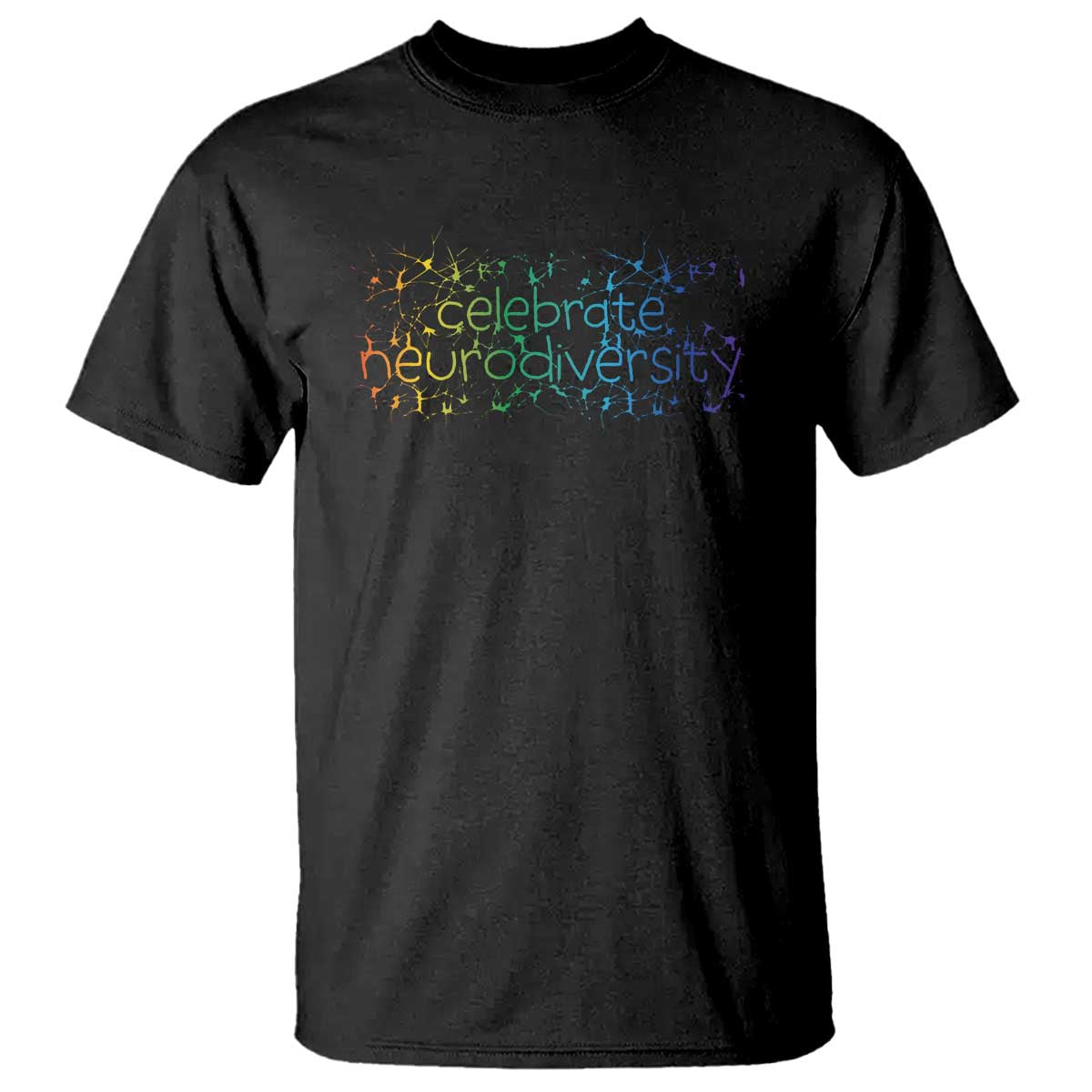 Celebrate Neurodiversity T Shirt Autism Awareness ASD ADHD Mental Health TS11 Black Print Your Wear