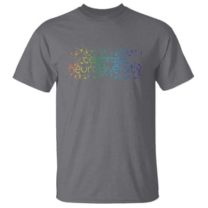 Celebrate Neurodiversity T Shirt Autism Awareness ASD ADHD Mental Health TS11 Charcoal Print Your Wear