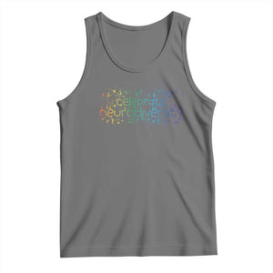 Celebrate Neurodiversity Tank Top Autism Awareness ASD ADHD Mental Health TS11 Black Heather Print Your Wear