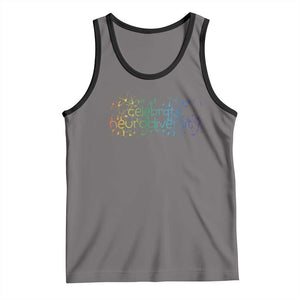 Celebrate Neurodiversity Tank Top Autism Awareness ASD ADHD Mental Health TS11 Deep Heather Black Print Your Wear