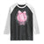 Neurodivergent Neuro Sparkly Raglan Shirt Autism Spectrum ADHD Pink Bow Disco Ball TS11 Black White Print Your Wear