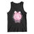 Neurodivergent Neuro Sparkly Tank Top Autism Spectrum ADHD Pink Bow Disco Ball TS11 Black Print Your Wear