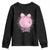 Neurodivergent Neuro Sparkly Youth Sweatshirt Autism Spectrum ADHD Pink Bow Disco Ball TS11 Black Print Your Wear