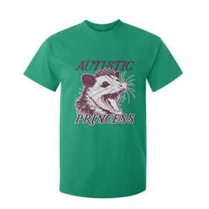 Funny Autistic Princess T Shirt For Kid Autism Awareness Opposum TS11 Irish Green Print Your Wear