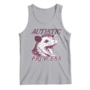 Funny Autistic Princess Tank Top Autism Awareness Opposum TS11 Athletic Heather Print Your Wear