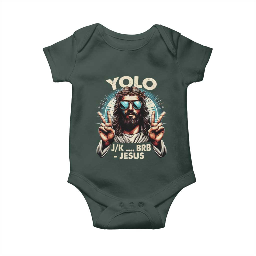Funny Resurrection Christians Easter Day Baby Onesie Yolo JK BRB Jesus TS11 Print Your Wear