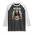 Funny Resurrection Christians Easter Day Raglan Shirt Yolo JK BRB Jesus TS11 Black White Print Your Wear
