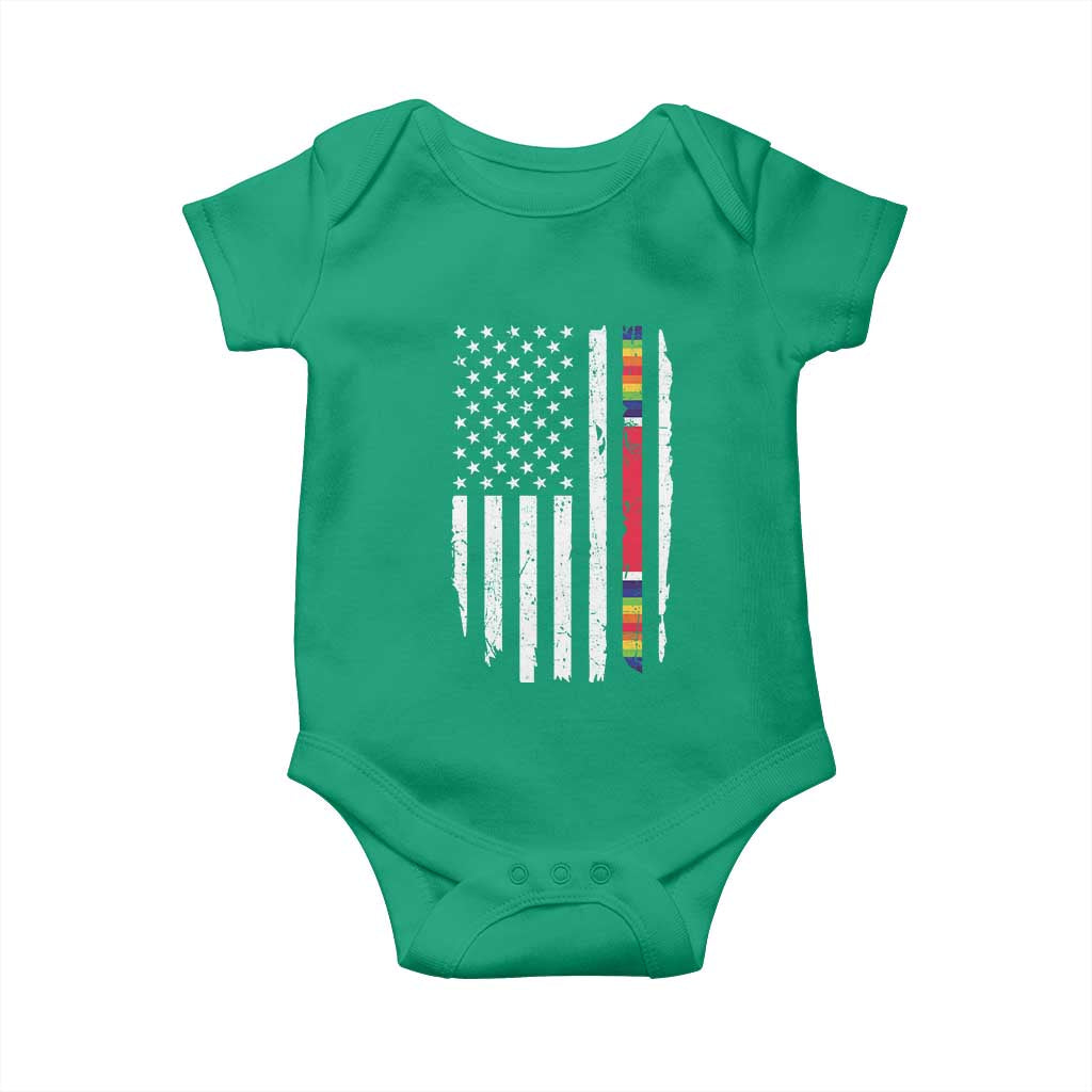 WW2 World War II Vintage American Flag Baby Onesie TS11 Irish Green Print Your Wear