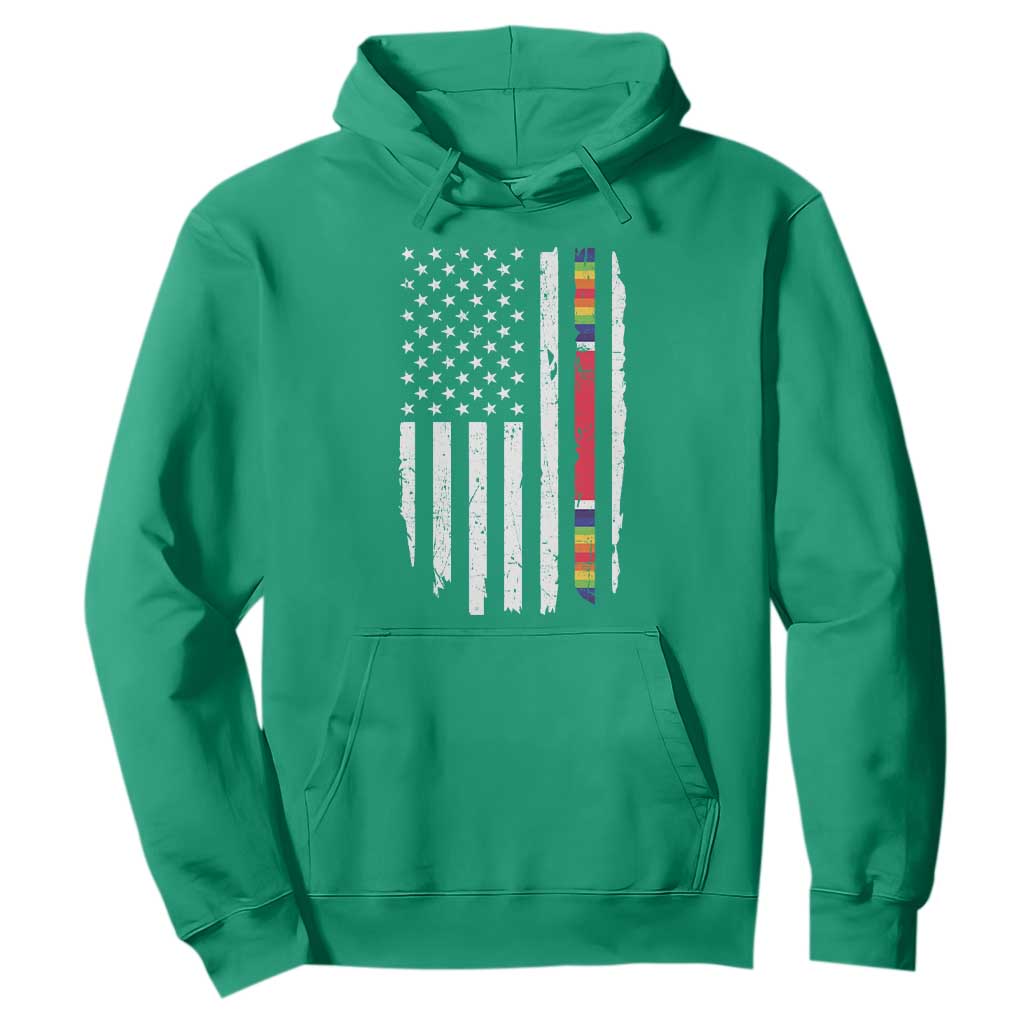 WW2 World War II Vintage American Flag Hoodie TS11 Irish Green Print Your Wear