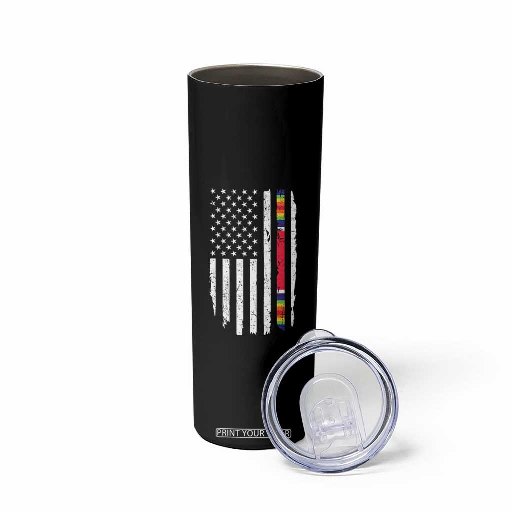 WW2 World War II Vintage American Flag Skinny Tumbler TS11 Print Your Wear