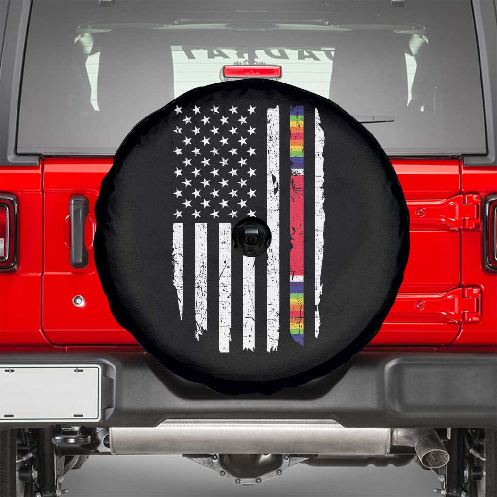 WW2 World War II Vintage American Flag Spare Tire Cover TS11 Black Print Your Wear