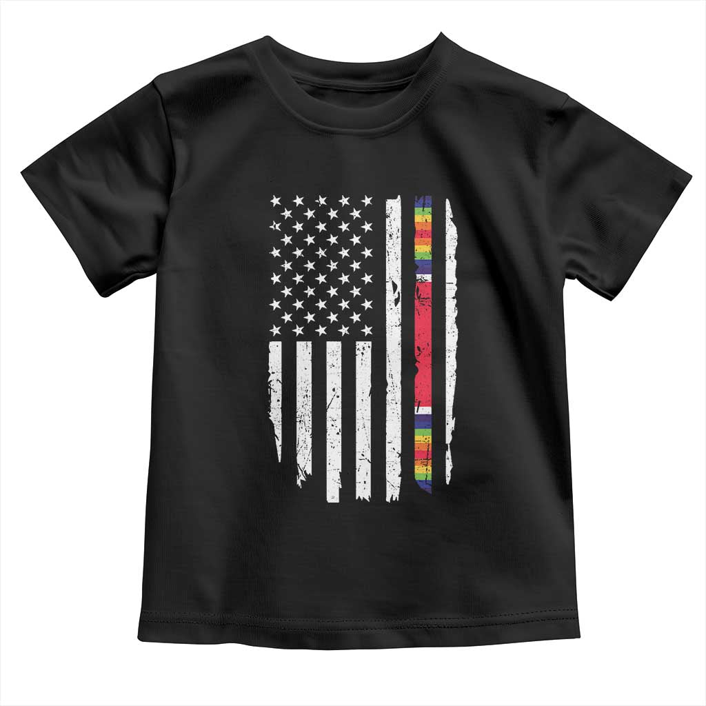 WW2 World War II Vintage American Flag Toddler T Shirt TS11 Black Print Your Wear