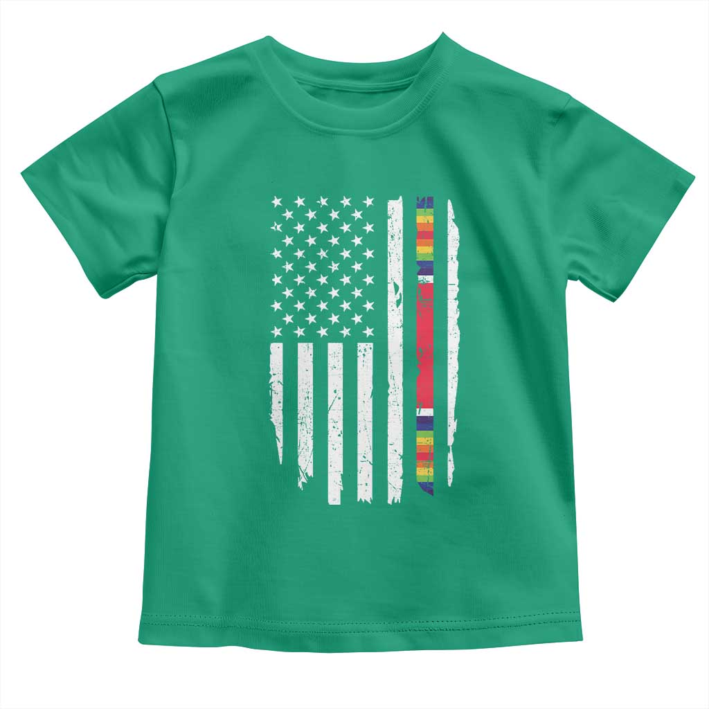 WW2 World War II Vintage American Flag Toddler T Shirt TS11 Irish Green Print Your Wear