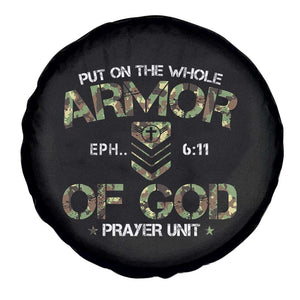 Put On The Whole Armor Of God Prayer Unit Spare Tire Cover Ephesians 6:11 Christian Army TS11 Print Your Wear
