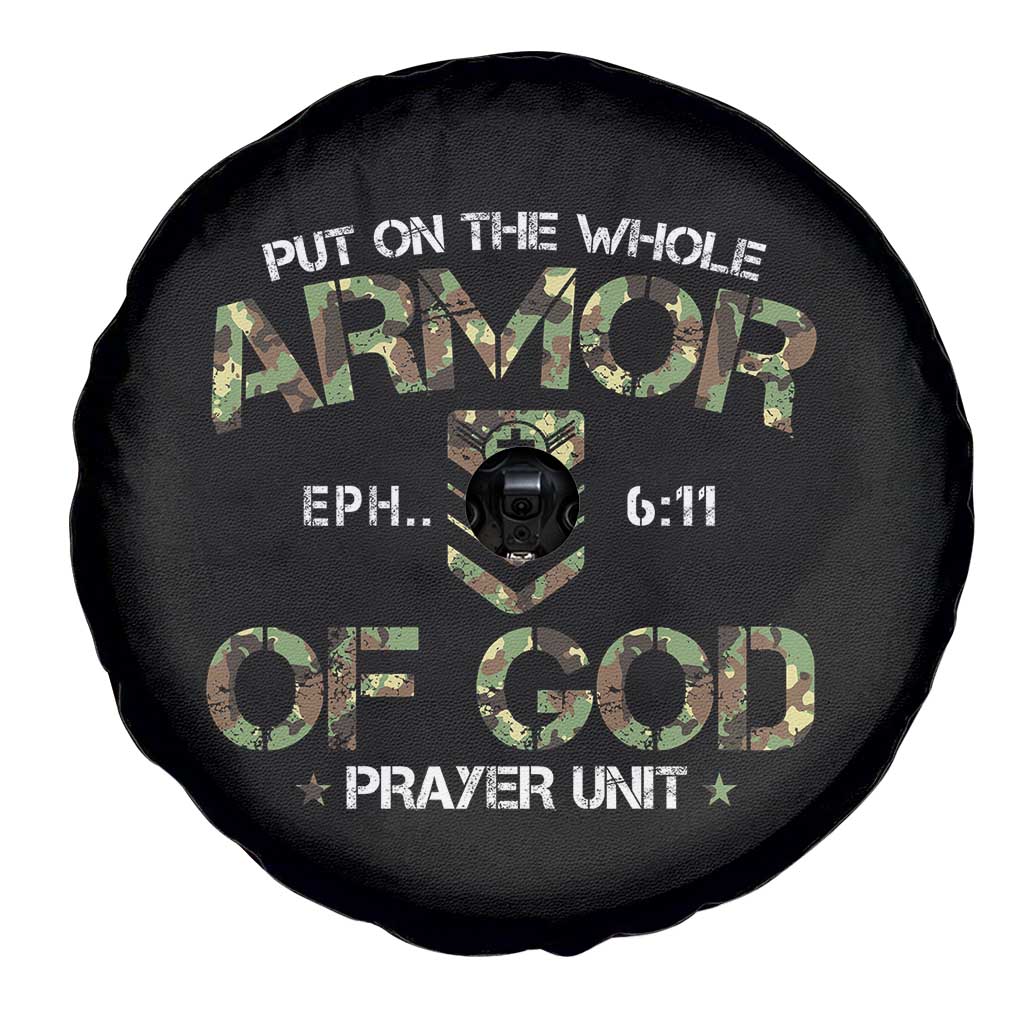 Put On The Whole Armor Of God Prayer Unit Spare Tire Cover Ephesians 6:11 Christian Army TS11 Print Your Wear