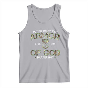 Put On The Whole Armor Of God Prayer Unit Tank Top Ephesians 6:11 Christian Army TS11 Athletic Heather Print Your Wear