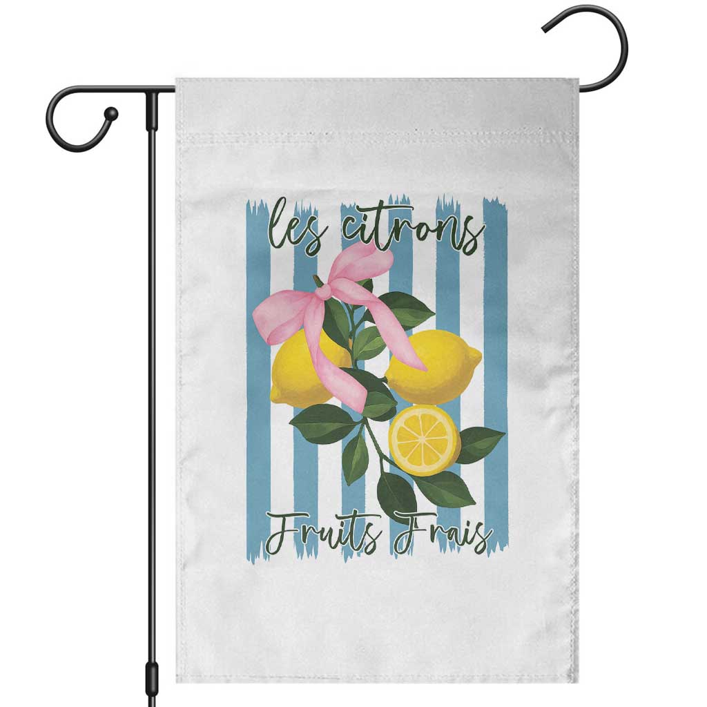 Funny Les Citrons Fruits Frais Garden Flag Summer Lemon Tropical Coquette TS11 White Print Your Wear