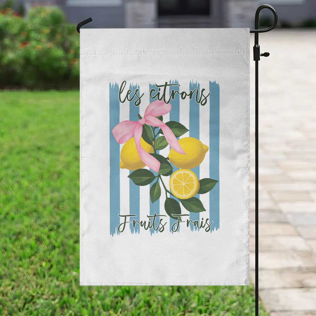 Funny Les Citrons Fruits Frais Garden Flag Summer Lemon Tropical Coquette TS11 Print Your Wear