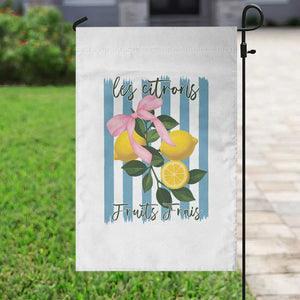 Funny Les Citrons Fruits Frais Garden Flag Summer Lemon Tropical Coquette TS11 Print Your Wear