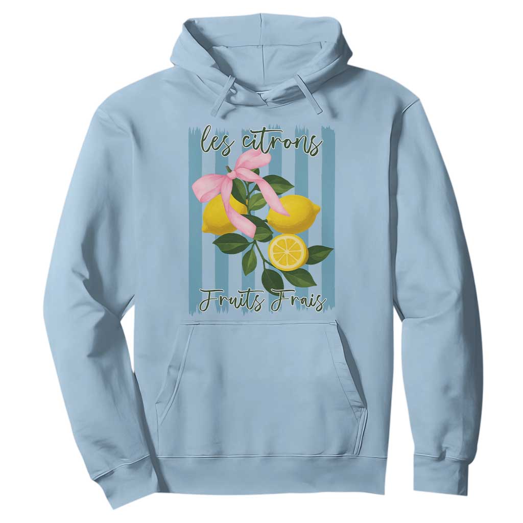 Funny Les Citrons Fruits Frais Hoodie Summer Lemon Tropical Coquette TS11 Light Blue Print Your Wear