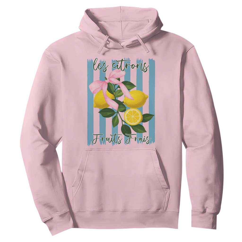 Funny Les Citrons Fruits Frais Hoodie Summer Lemon Tropical Coquette TS11 Light Pink Print Your Wear