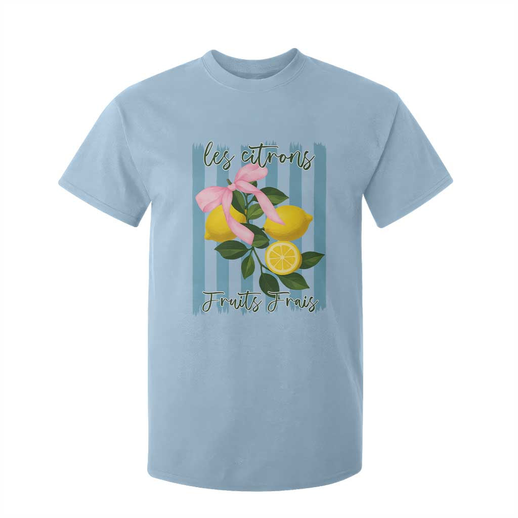 Funny Les Citrons Fruits Frais T Shirt For Kid Summer Lemon Tropical Coquette TS11 Light Blue Print Your Wear